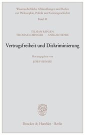 book Vertragsfreiheit und Diskriminierung: Hrsg. von Josef Isensee