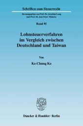 book Lohnsteuerverfahren im Vergleich zwischen Deutschland und Taiwan