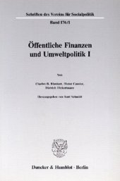 book Öffentliche Finanzen und Umweltpolitik I