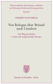 book Von Bologna über Brüssel nach Lissabon: Der Weg des Rechts in dem sich integrierenden Europa