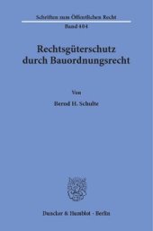 book Rechtsgüterschutz durch Bauordnungsrecht