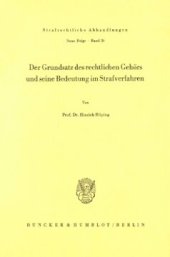 book Der Grundsatz des rechtlichen Gehörs und seine Bedeutung im Strafverfahren