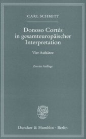 book Donoso Cortés in gesamteuropäischer Interpretation: Vier Aufsätze