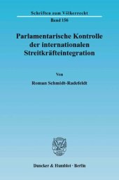 book Parlamentarische Kontrolle der internationalen Streitkräfteintegration