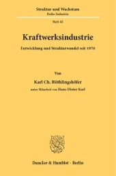 book Kraftwerksindustrie: Entwicklung und Strukturwandel seit 1970