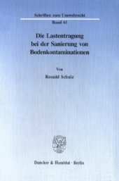 book Die Lastentragung bei der Sanierung von Bodenkontaminationen