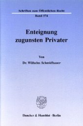 book Enteignung zugunsten Privater