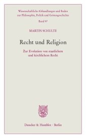 book Recht und Religion: Zur Evolution von staatlichem und kirchlichem Recht