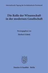 book Die Rolle der Wissenschaft in der modernen Gesellschaft