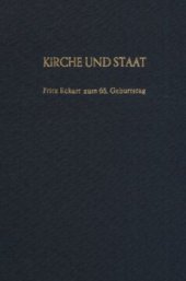 book Kirche und Staat: Fritz Eckert zum 65. Geburtstag