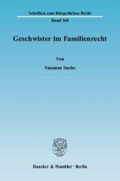 book Geschwister im Familienrecht