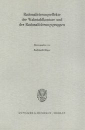 book Rationalisierungseffekte der Walzstahlkontore und der Rationalisierungsgruppen