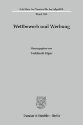 book Wettbewerb und Werbung