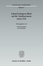 book Edzard Schapers Blick auf die Totalitarismen seiner Zeit