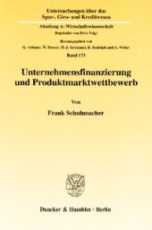 book Unternehmensfinanzierung und Produktmarktwettbewerb