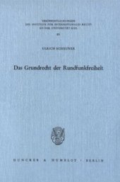 book Das Grundrecht der Rundfunkfreiheit