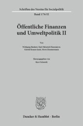 book Öffentliche Finanzen und Umweltpolitik II