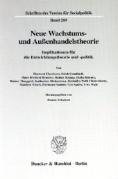 book Neue Wachstums- und Außenhandelstheorie: Implikationen für die Entwicklungstheorie und -politik