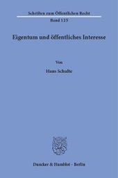 book Eigentum und öffentliches Interesse