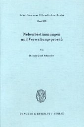 book Nebenbestimmungen und Verwaltungsprozeß