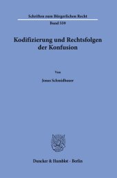 book Kodifizierung und Rechtsfolgen der Konfusion