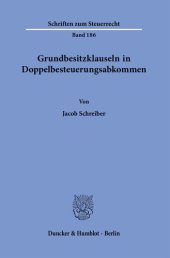 book Grundbesitzklauseln in Doppelbesteuerungsabkommen