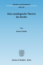 book Eine soziologische Theorie des Rechts