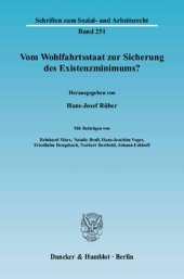 book Vom Wohlfahrtsstaat zur Sicherung des Existenzminimums?