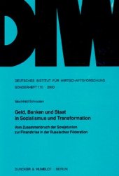 book Geld, Banken und Staat in Sozialismus und Transformation: Vom Zusammenbruch der Sowjetunion zur Finanzkrise in der Russischen Föderation