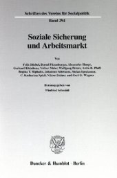 book Soziale Sicherung und Arbeitsmarkt