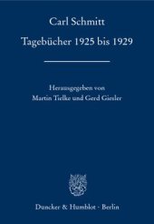 book Tagebücher 1925 bis 1929: Hrsg. von Martin Tielke / Gerd Giesler