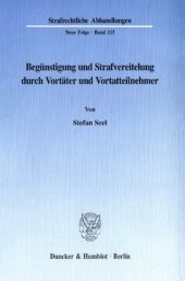 book Begünstigung und Strafvereitelung durch Vortäter und Vortatteilnehmer