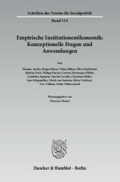 book Empirische Institutionenökonomik: Konzeptionelle Fragen und Anwendungen