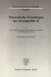 book Theoretische Grundlagen der Sozialpolitik II