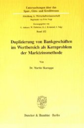 book Duplizierung von Bankgeschäften im Wertbereich als Kernproblem der Marktzinsmethode