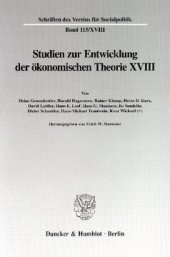 book Knut Wicksell als Ökonom: Studien zur Entwicklung der ökonomischen Theorie XVIII