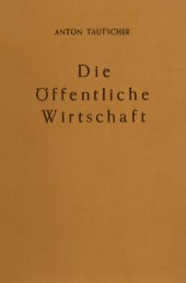 book Die öffentliche Wirtschaft