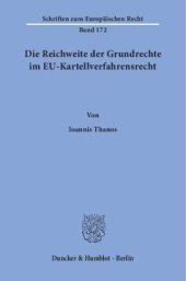 book Die Reichweite der Grundrechte im EU-Kartellverfahrensrecht