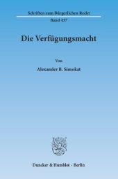 book Die Verfügungsmacht