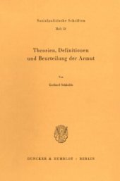 book Theorien, Definitionen und Beurteilung der Armut