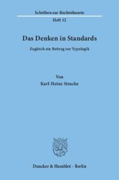 book Das Denken in Standards: Zugleich ein Beitrag zur Typologik