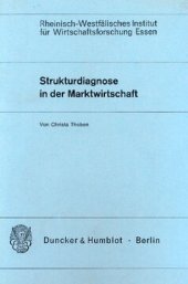 book Strukturdiagnose in der Marktwirtschaft