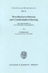 book Bewußtseinsverfassung und Gesellschaftsverfassung: Über Hegel und Marx zu einer dialektischen Verfassungstheorie