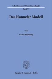 book Das Honnefer Modell