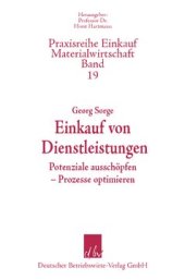 book Einkauf von Dienstleistungen: Potenziale ausschöpfen – Prozesse optimieren