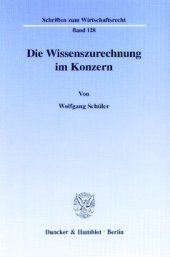 book Die Wissenszurechnung im Konzern