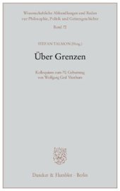 book Über Grenzen: Kolloquium zum 70. Geburtstag von Wolfgang Graf Vitzthum