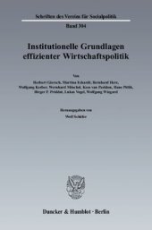 book Institutionelle Grundlagen effizienter Wirtschaftspolitik