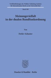 book Meinungsvielfalt in der dualen Rundfunkordnung