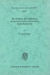 book Die Stellung des Ausländers im deutschen und italienischen Aufenthaltsrecht